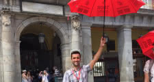 madrid free tour meeting point in Plaza Mayor